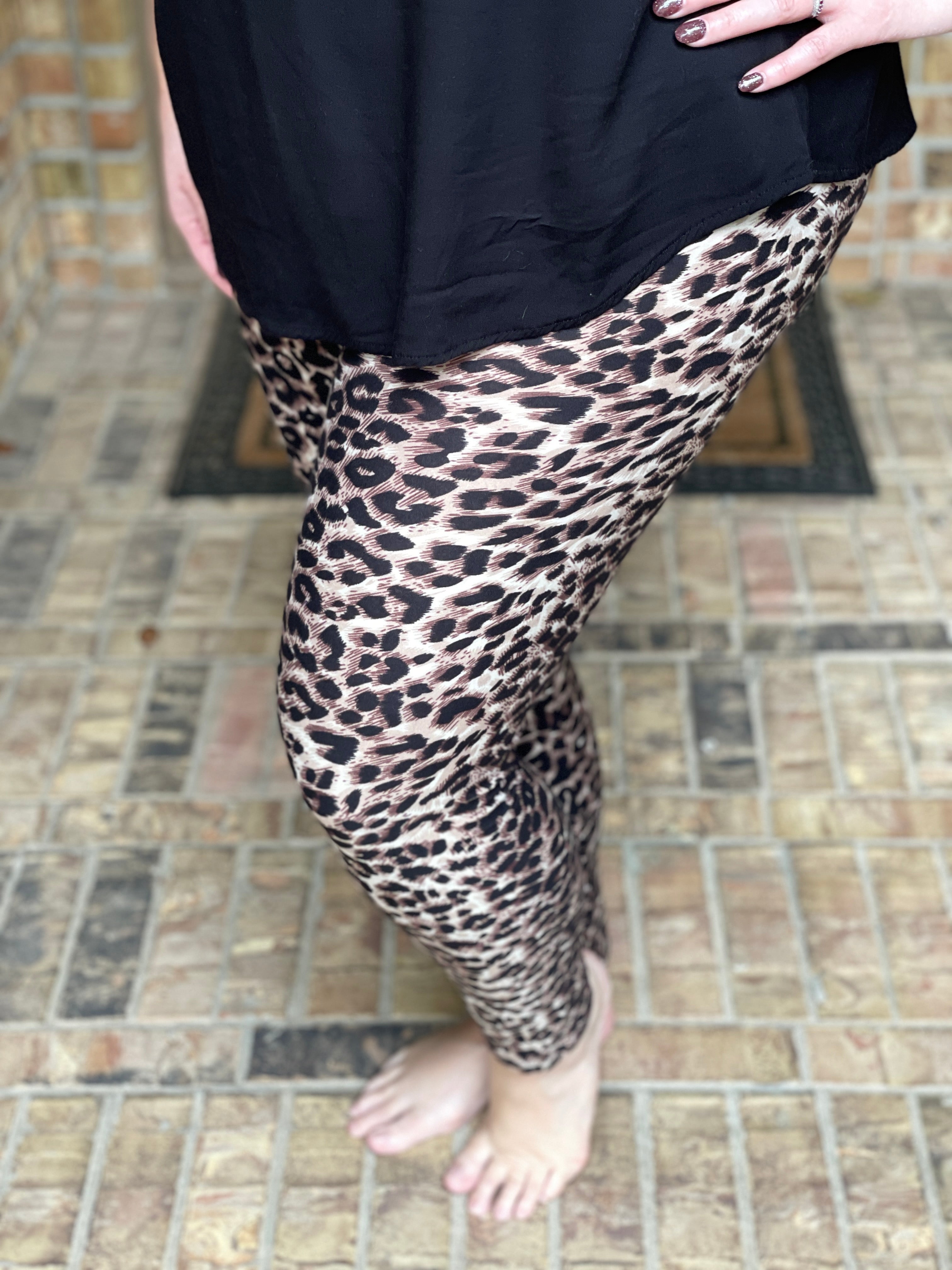 Leopard Leggings in Plus