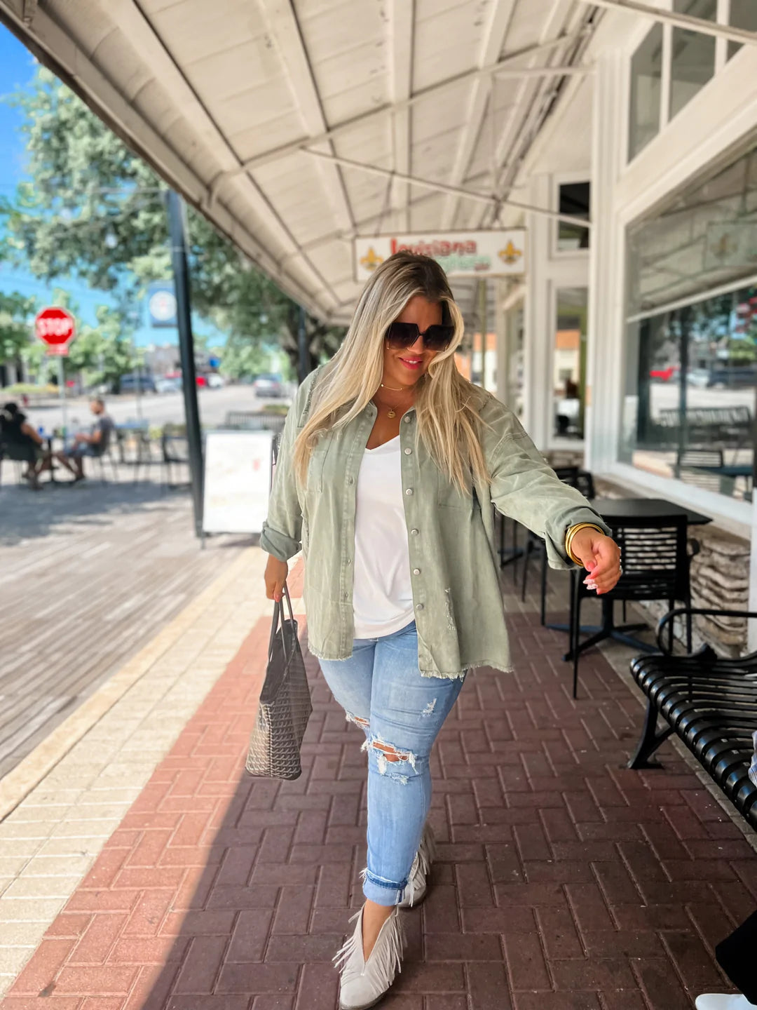 Scout Distressed Denim Jacket