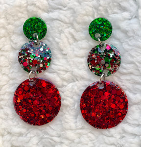 Christmas Cheer Earrings - Hypoallergenic