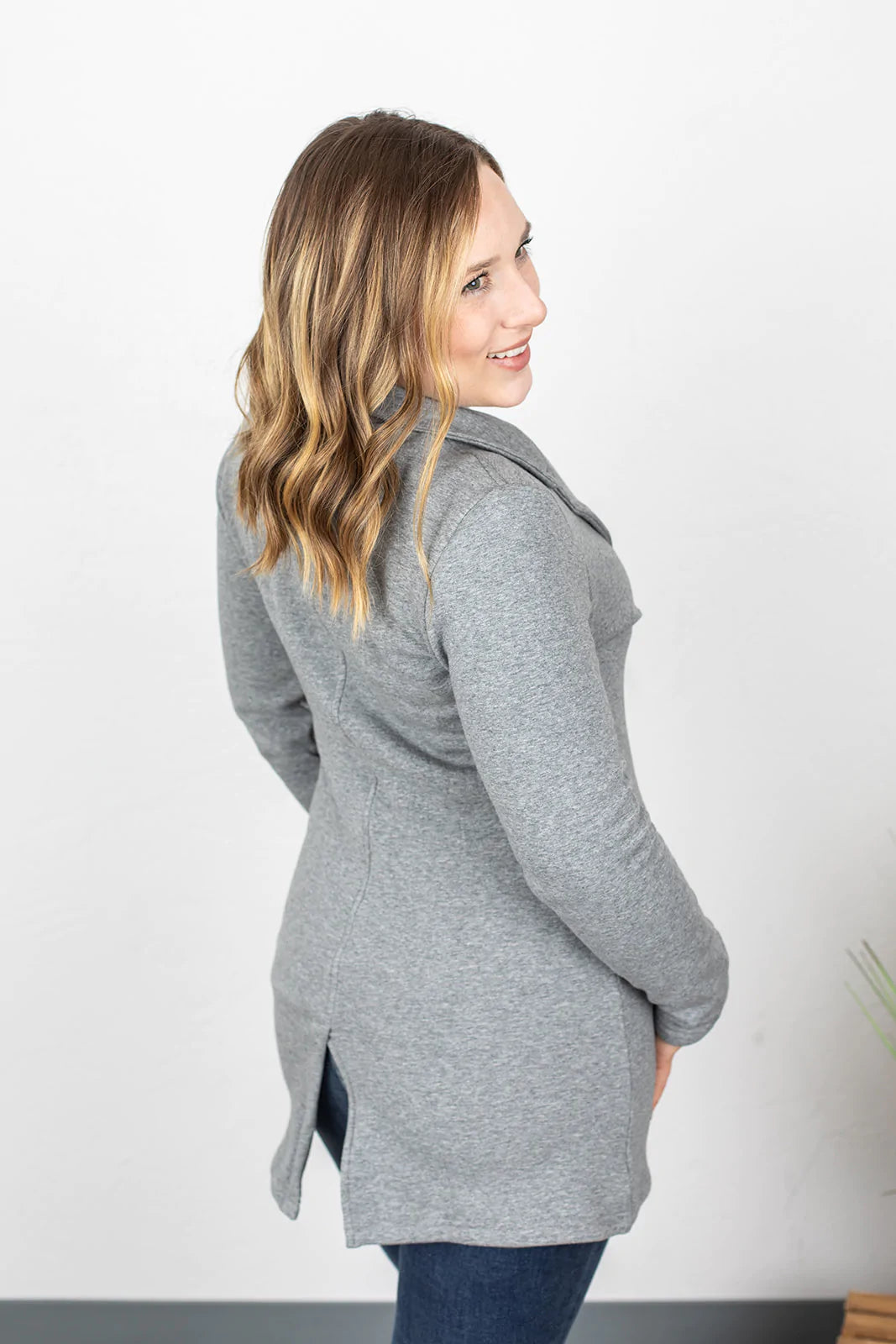Sweater Jacket in Grey