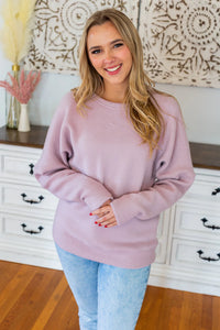 Kimmy Dolman Sweater - Dusty Lavender