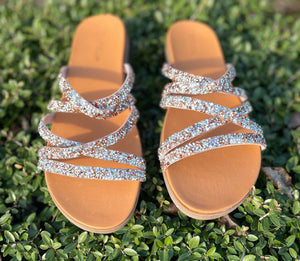 Monique Sandals in Champagne