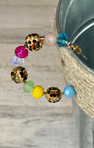 Leopard Beaded Earrings