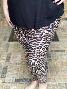 Leopard Leggings in Plus