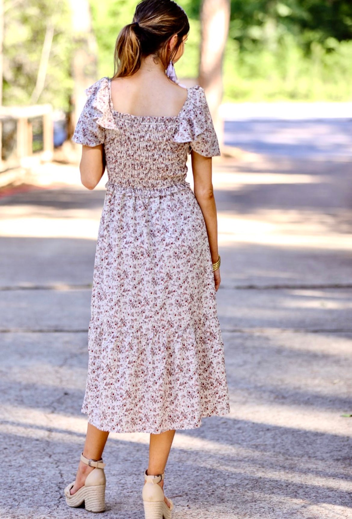 Rosemary Floral Midi Dress