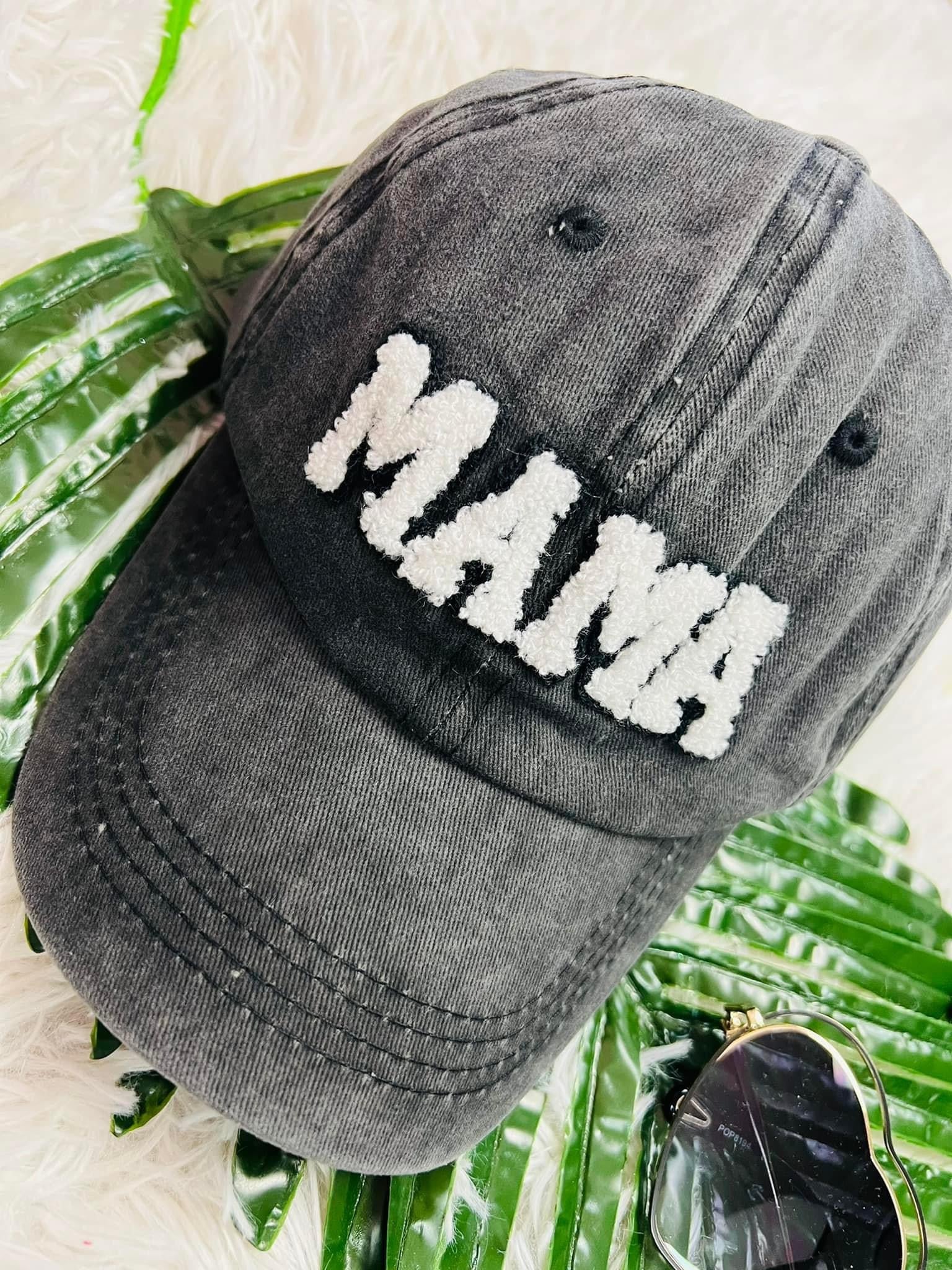 MAMA Patch Hat in Charcoal