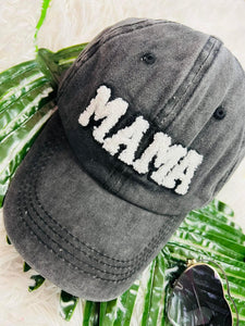 MAMA Patch Hat in Charcoal