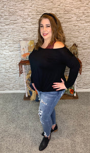 Long Sleeve Twisted Front Top