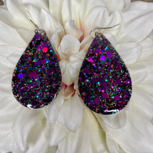 Sparkler Earrings in Purple